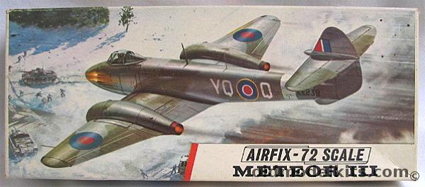 Airfix 1/72 Gloster Meteor III, 268 plastic model kit